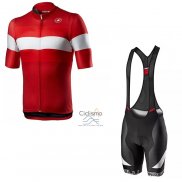 Castelli Ropa Ciclismo Culotte Corto 2021 Hombre Mangas Cortas Rojo (5)